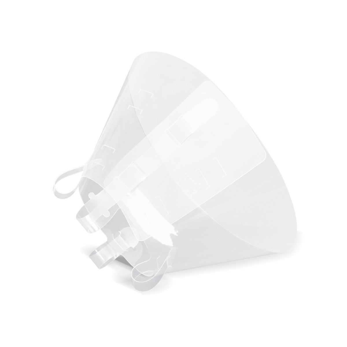 Halskraag Doorzichtig (10 cm) - 10 stuks